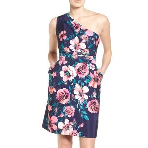 NEW Eliza J One-Shoulder Sheath Dress (Petite)
